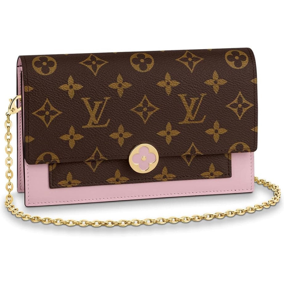 Louis Vuitton Flore Chain Wallet Monogram Canvas M67405