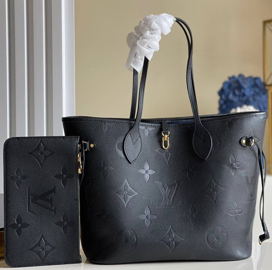 Louis Vuitton Neverfull MM Noir Empreinte Bag M45685