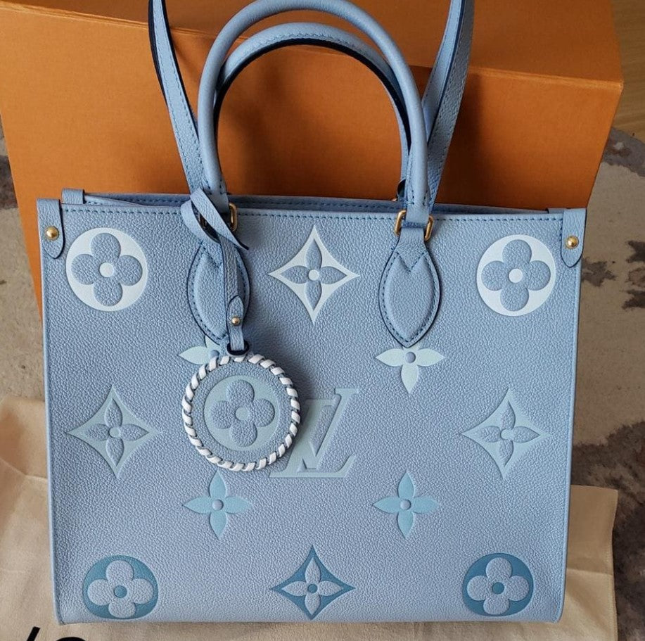 Louis Vuitton Onthego Giant Monogram Blue Tote Bag M45718