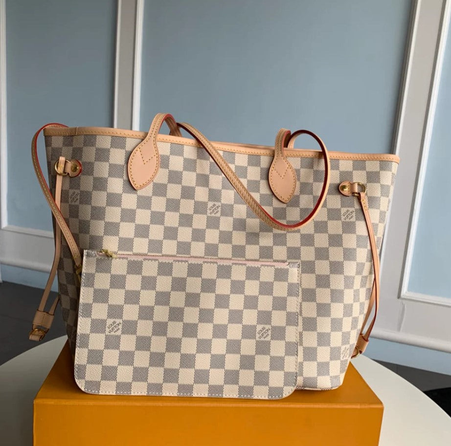 Louis Vuitton Neverfull MM Damier Azur Bag N41605