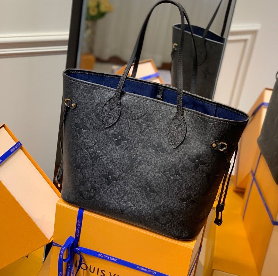 Louis Vuitton Neverfull MM Noir Empreinte Bag M45685