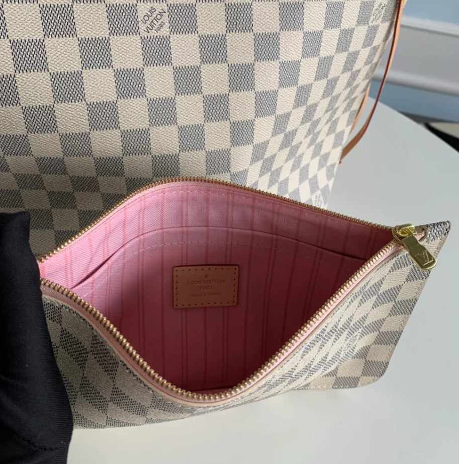 Louis Vuitton Neverfull MM Damier Azur Bag N41605