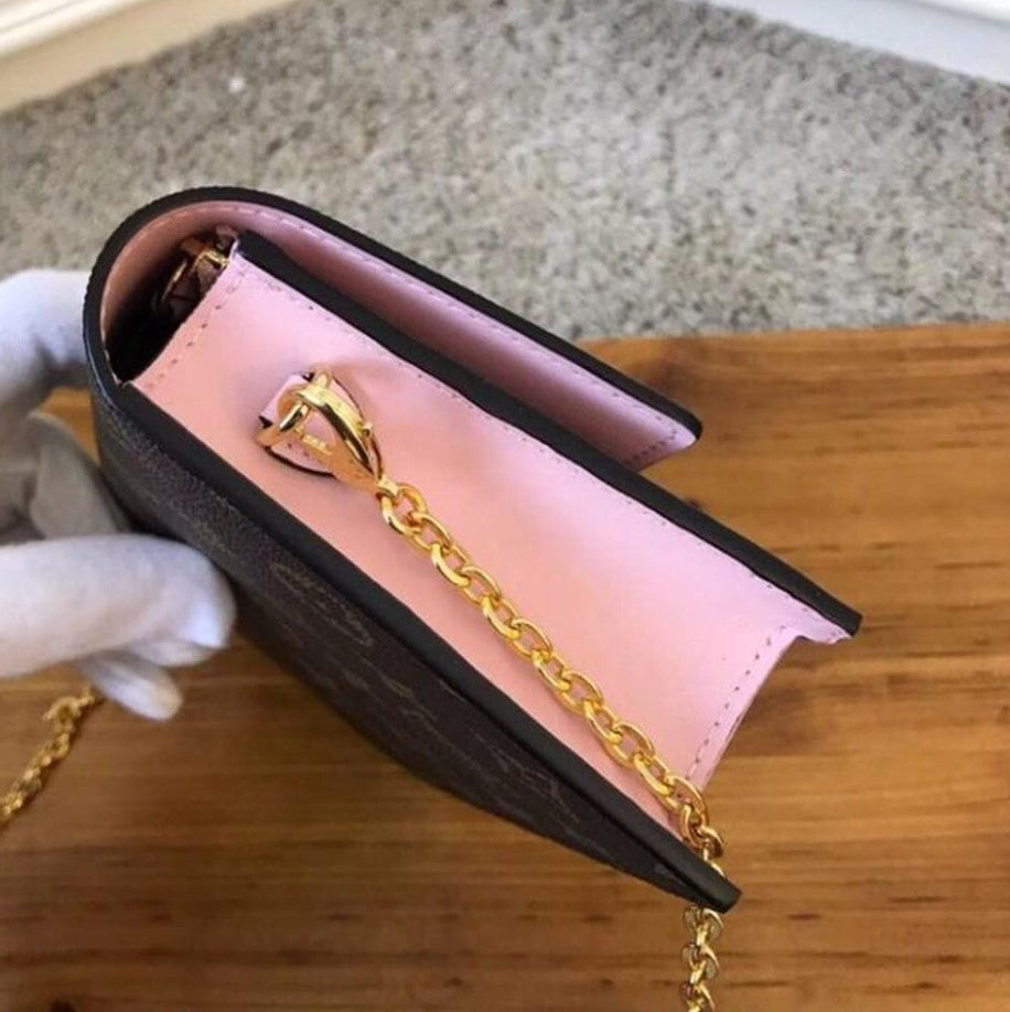 Louis Vuitton Flore Chain Wallet Monogram Canvas M67405