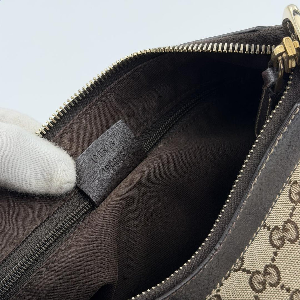 Gucci GG Canvas Abbey Brown Shoulder Bag