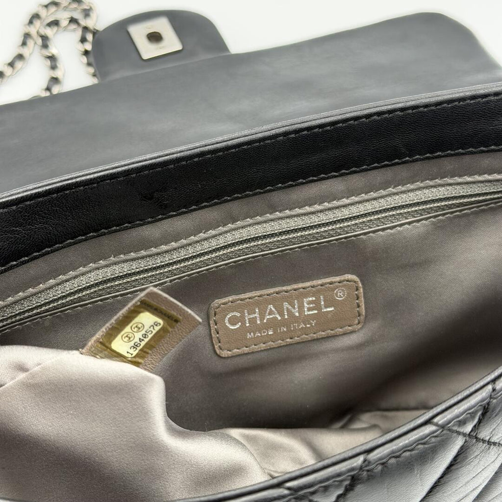 2010 Chanel Classic Coco Rain Quilted Black Leather Shoulder Bag