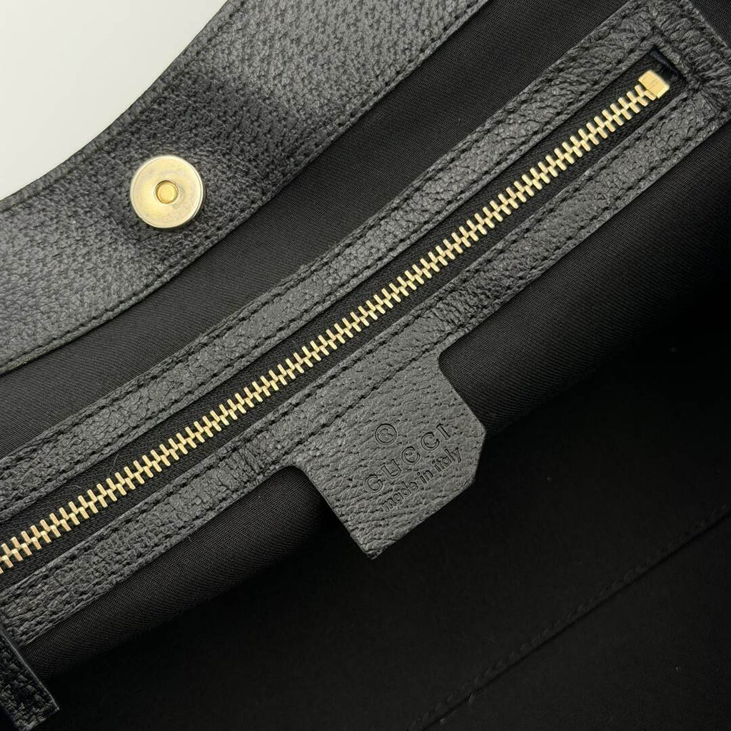 Gucci GG Canvas Monogram Black Tote Bag