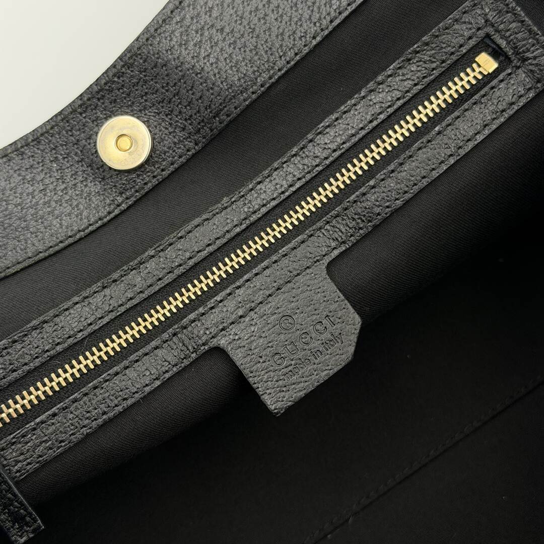 Gucci GG Canvas Monogram Black Tote Bag
