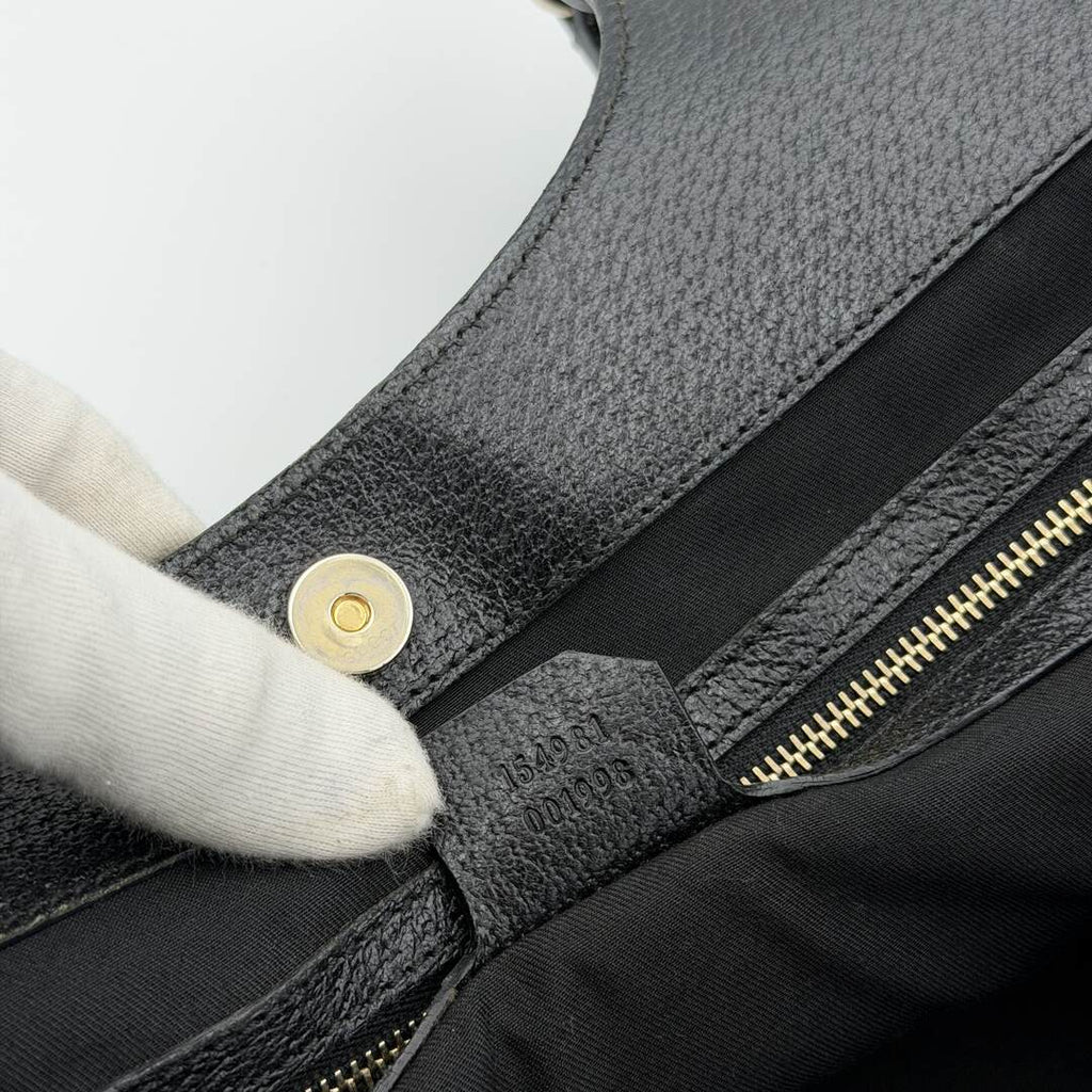 Gucci GG Canvas Monogram Black Tote Bag