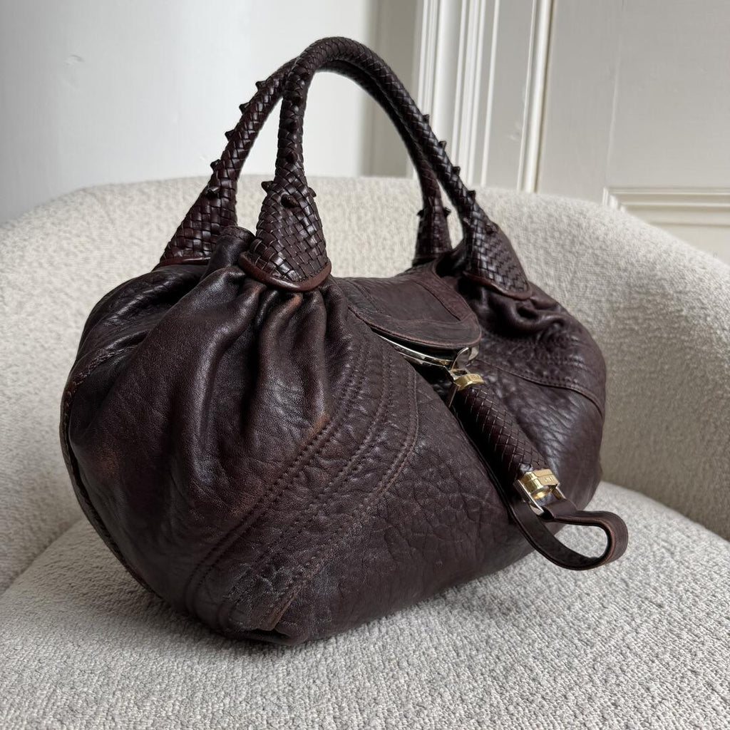 Fendi Spy Dark Brown Handbag