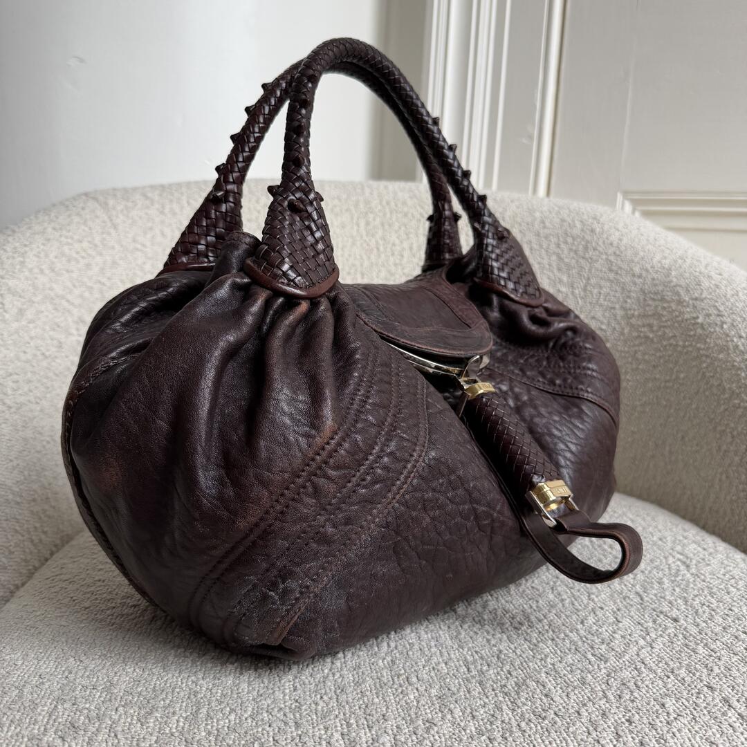 Fendi Spy Dark Brown Handbag