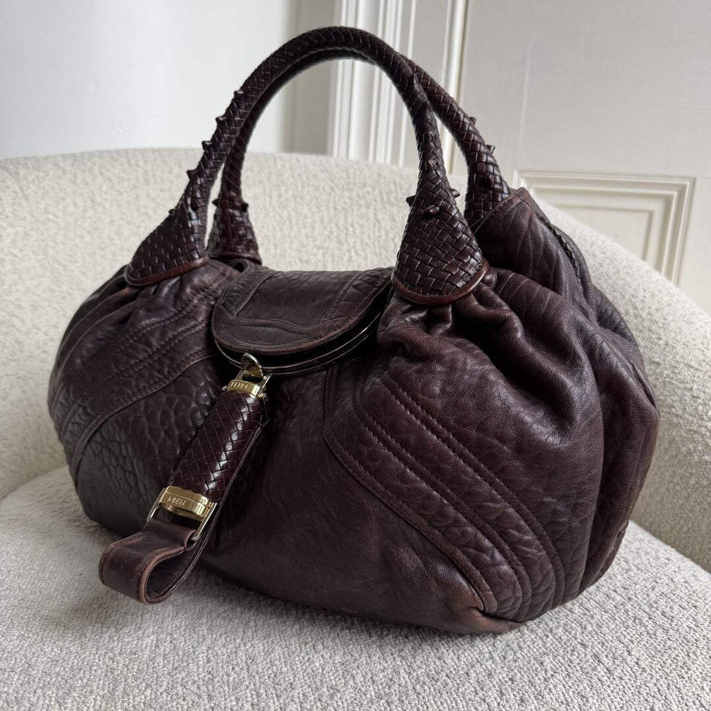 Fendi Spy Dark Brown Handbag