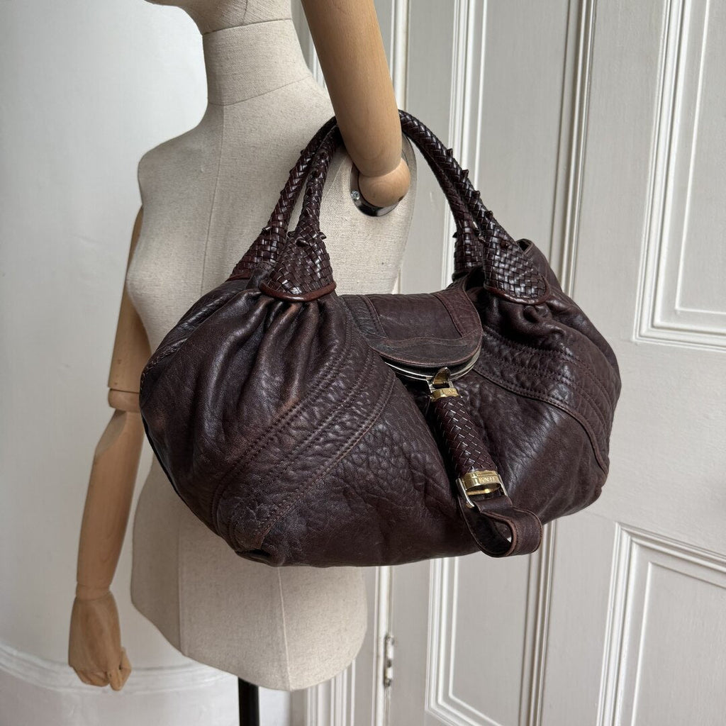 Fendi Spy Dark Brown Handbag