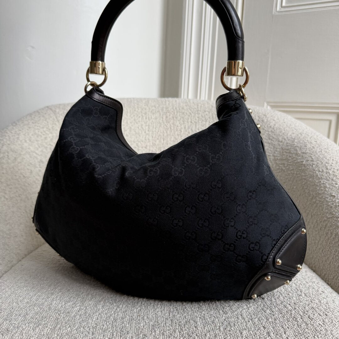 Gucci GG Canvas Indy Black Handbag