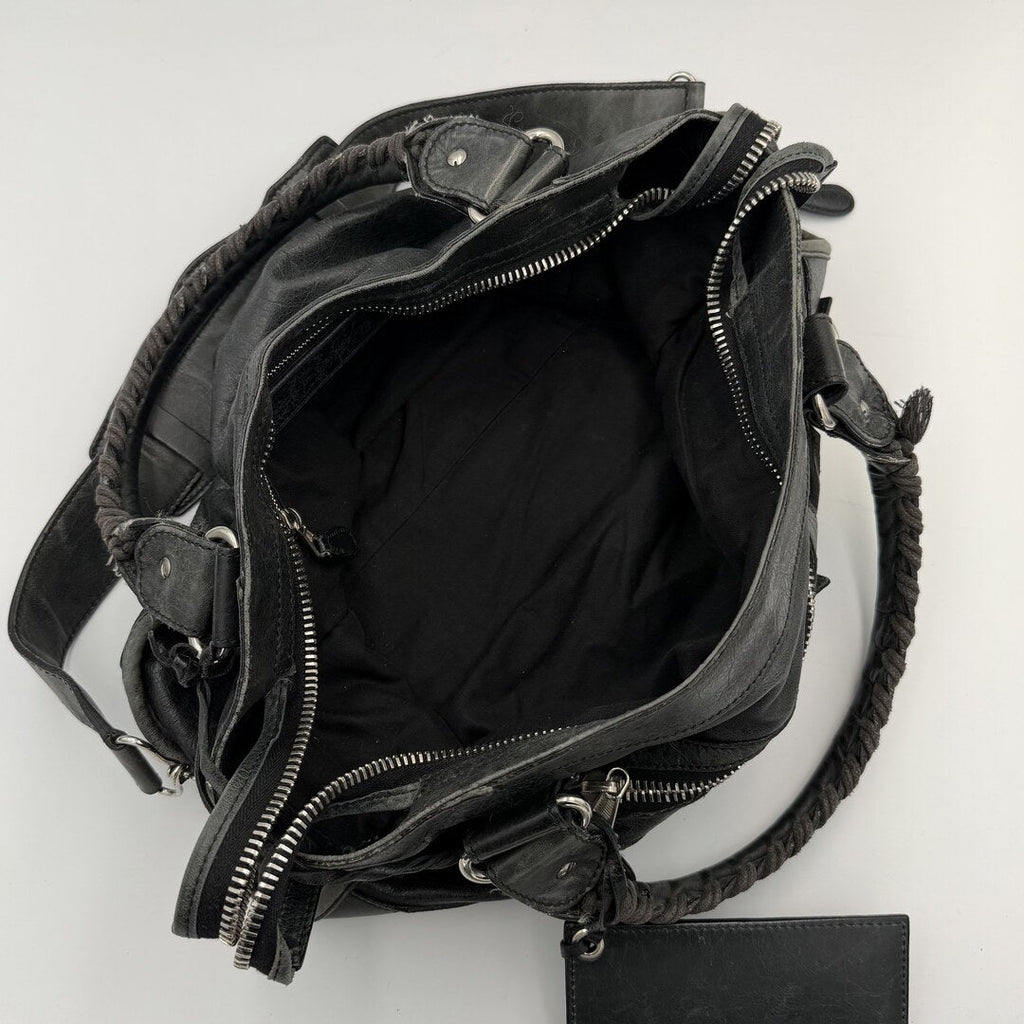 2010 Balenciaga The Giant City 21 Leather Black Bag