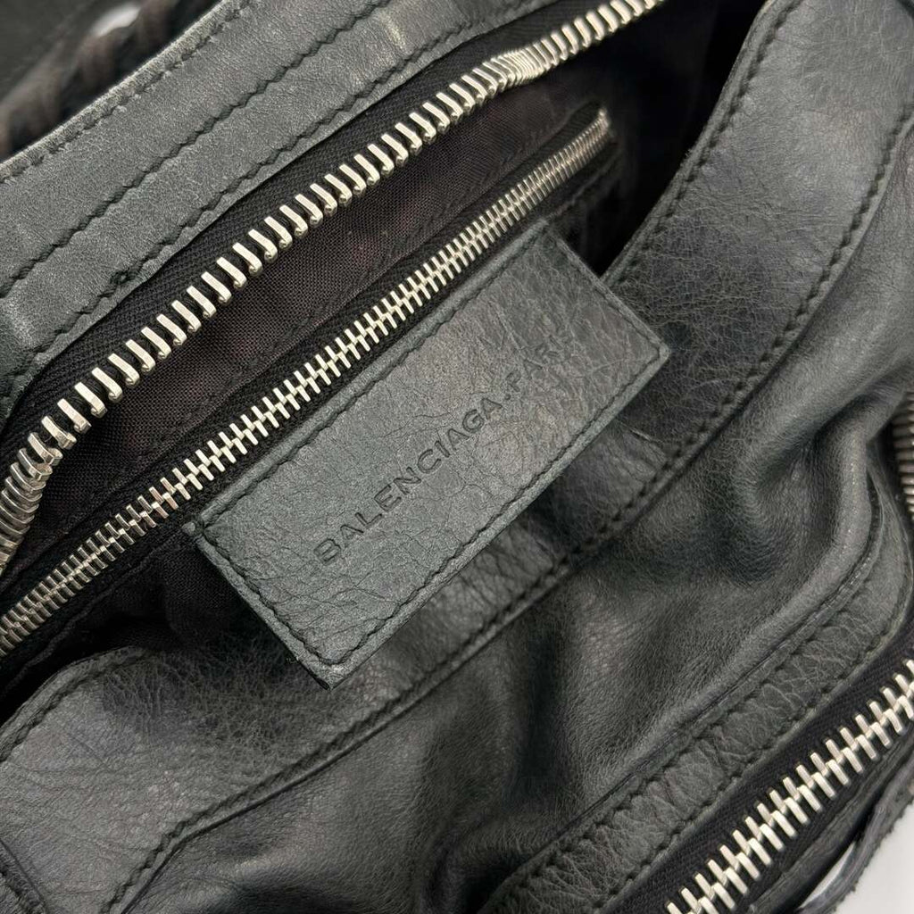 2010 Balenciaga The Giant City 21 Leather Black Bag