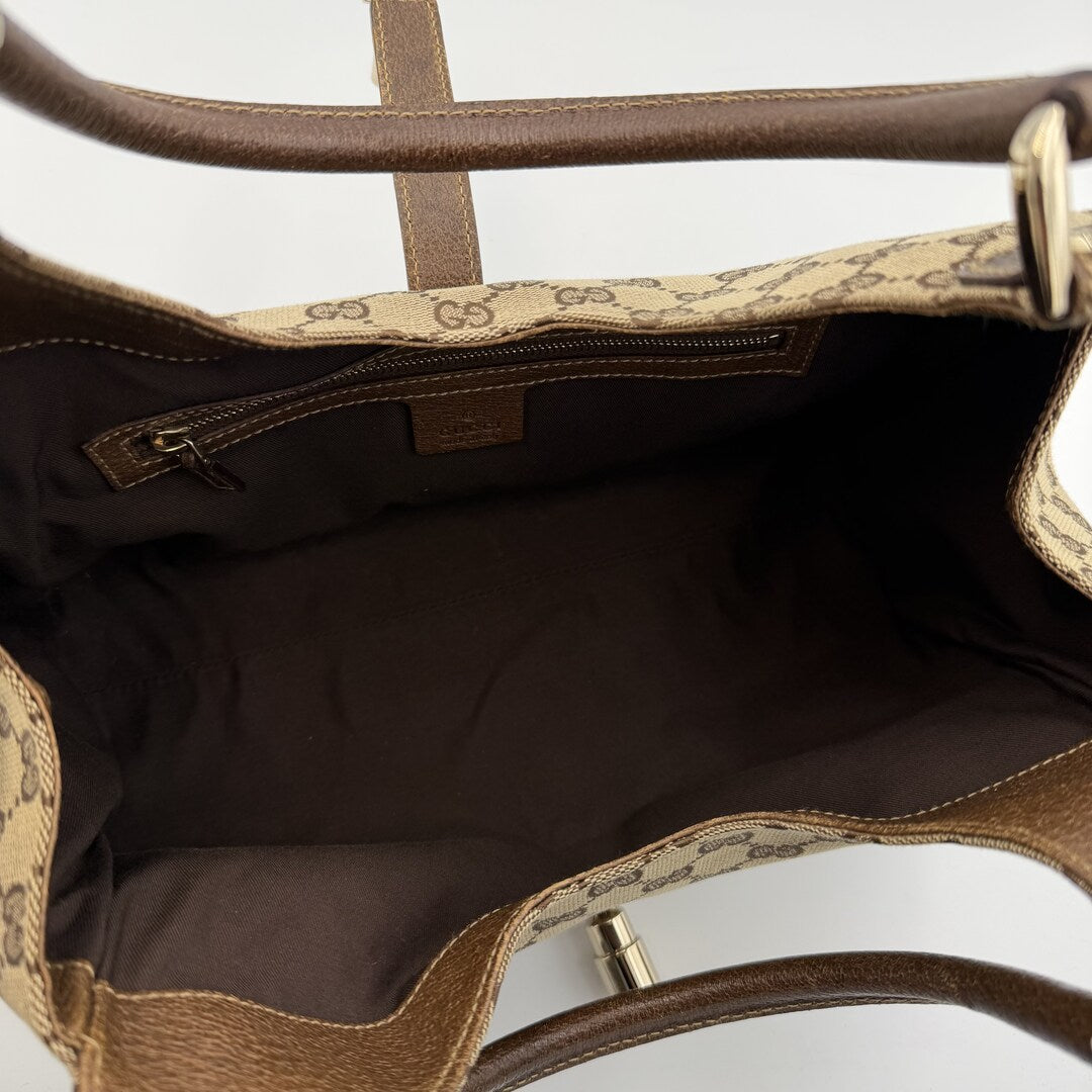 Gucci GG Canvas Jackie Brown Hobo Shoulder Bag