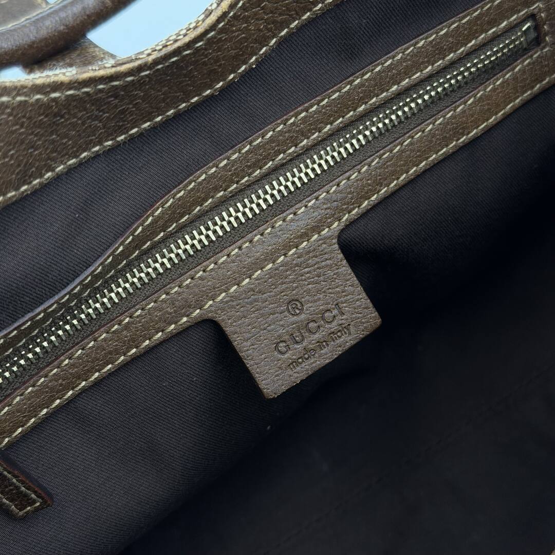 Gucci GG Canvas Jackie Brown Hobo Shoulder Bag
