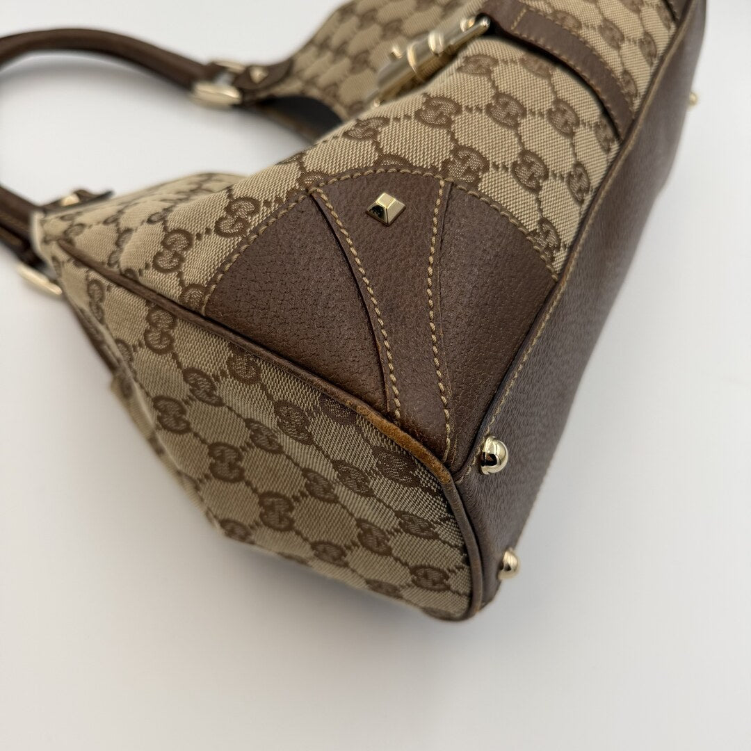 Gucci GG Canvas Jackie Brown Hobo Shoulder Bag