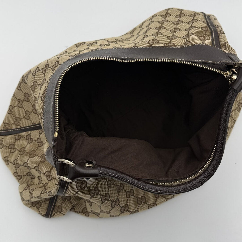 Gucci GG Canvas Abbey Brown Shoulder Bag