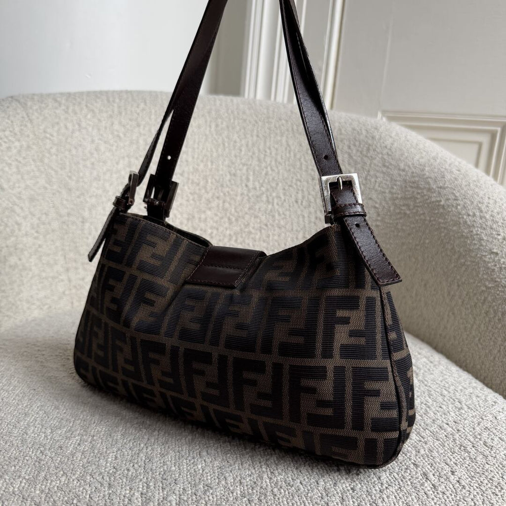 Fendi Mamma Baguette Zucca Shoulder Bag