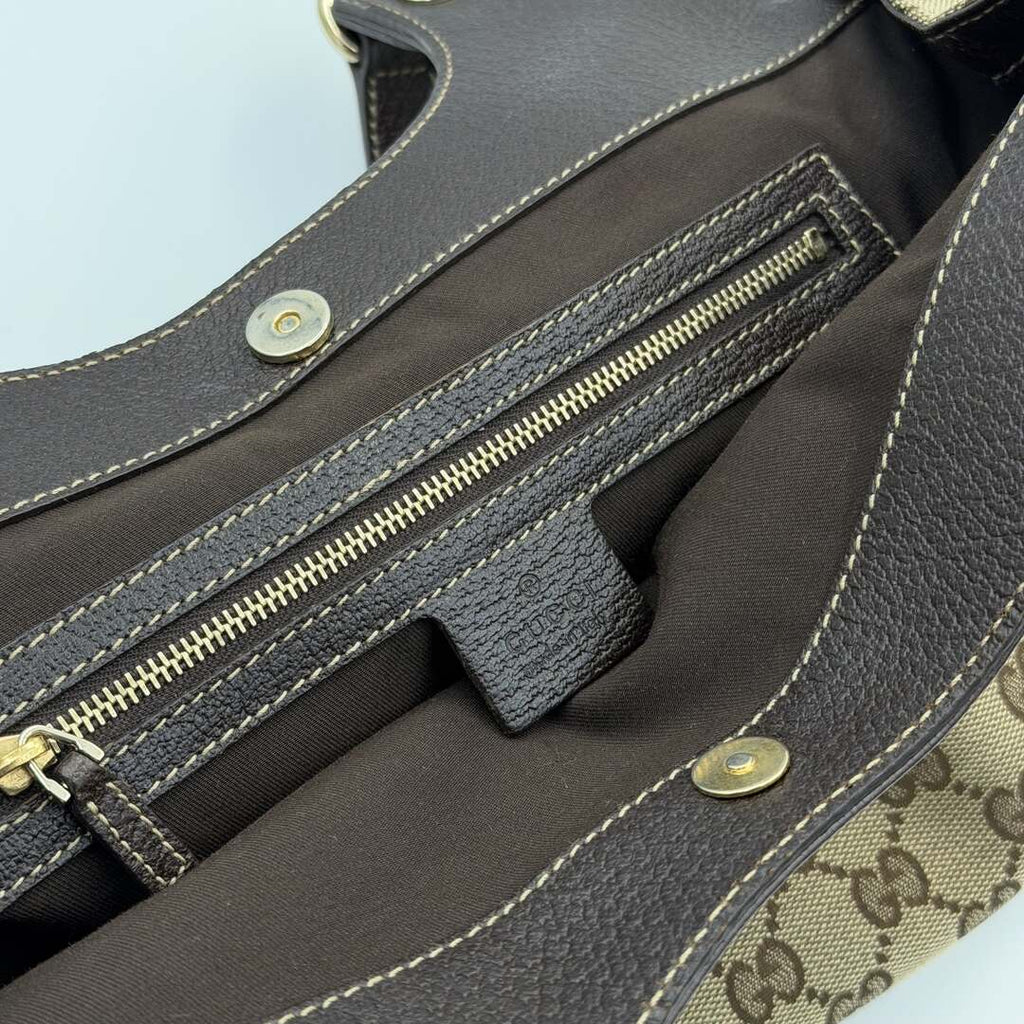 Gucci GG Monogram Canvas Brown Tote Bag