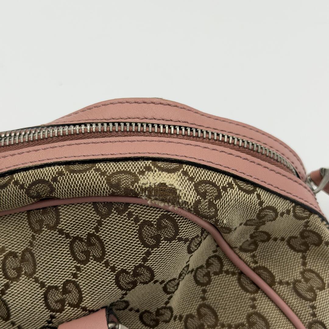 Gucci GG Canvas Twins Pink Shoulder Bag