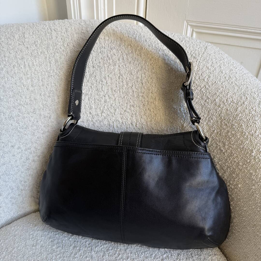 Coach Soho Hobo Leather Black Shoulder Bag