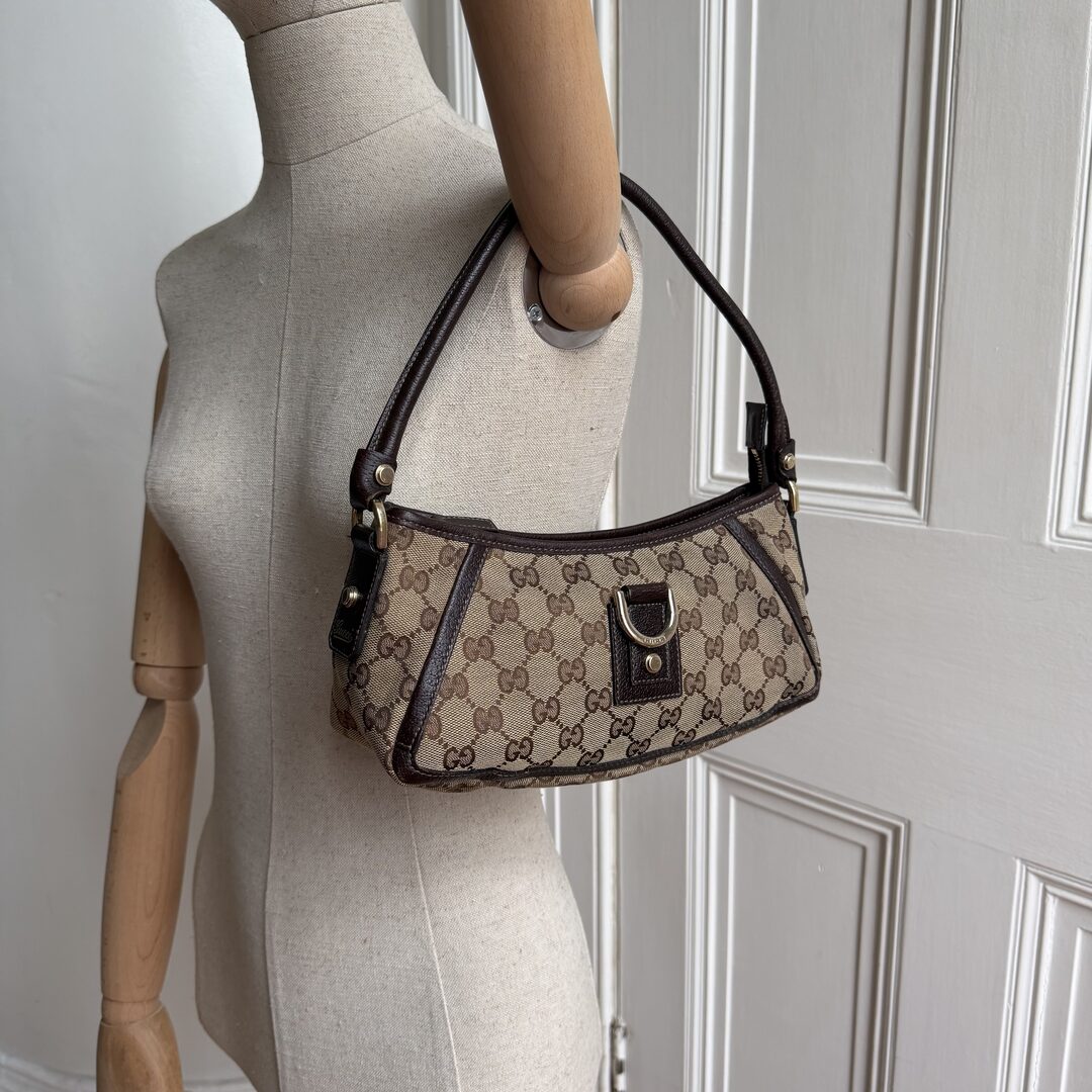 Gucci Mini Abbey D Ring Brown Shoulder Bag