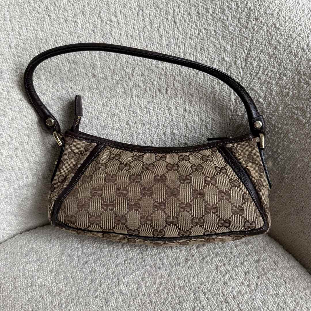 Gucci Mini Abbey D Ring Brown Shoulder Bag