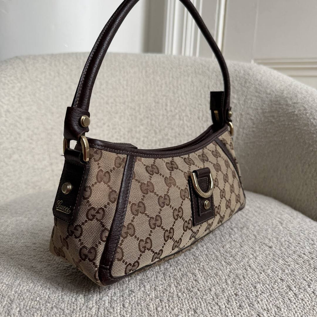 Gucci Mini Abbey D Ring Brown Shoulder Bag
