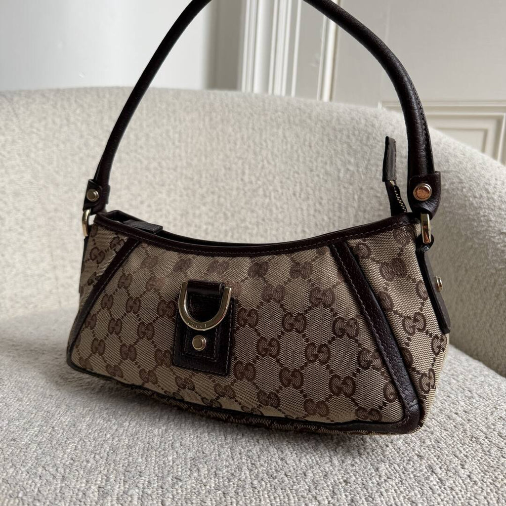 Gucci Mini Abbey D Ring Brown Shoulder Bag