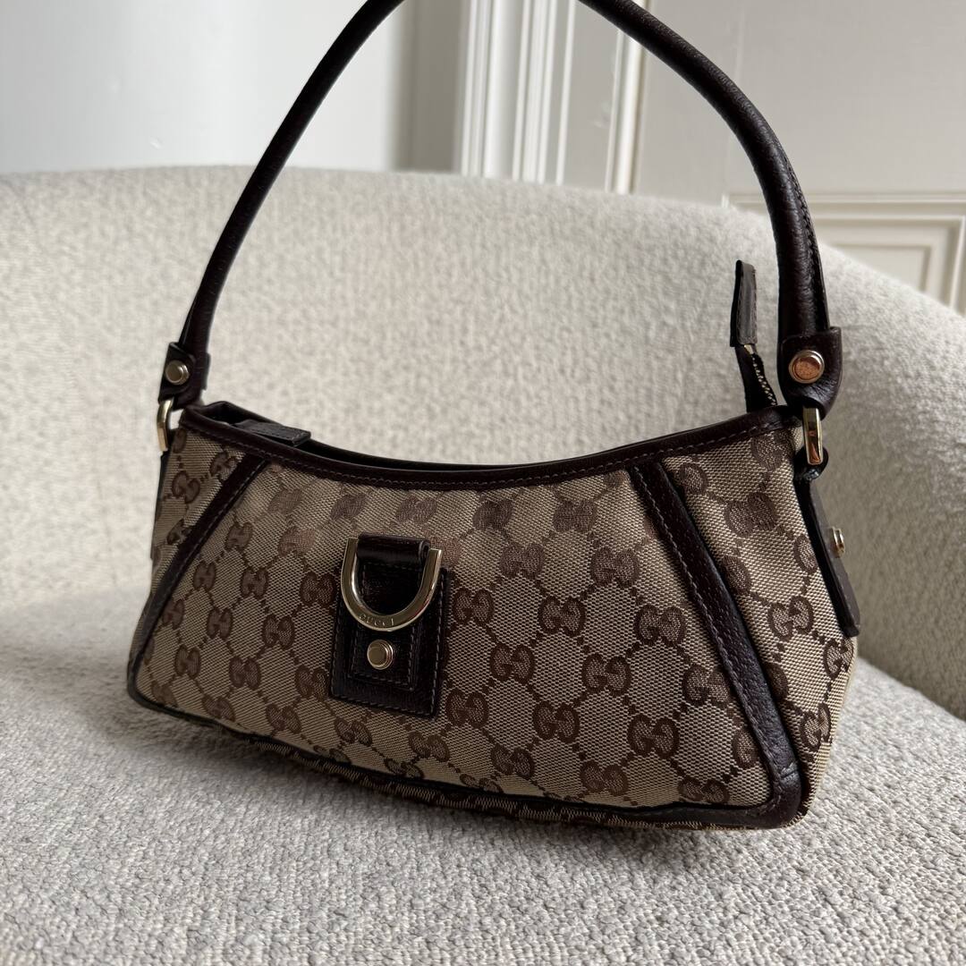 Gucci Mini Abbey D Ring Brown Shoulder Bag