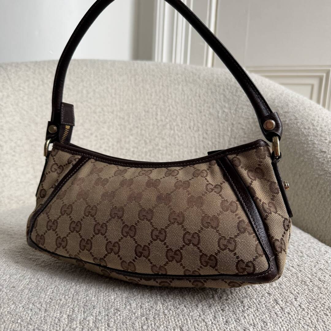 Gucci Mini Abbey D Ring Brown Shoulder Bag