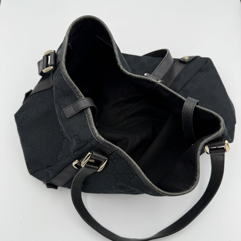 Gucci GG Canvas Abbey Black Tote Bag