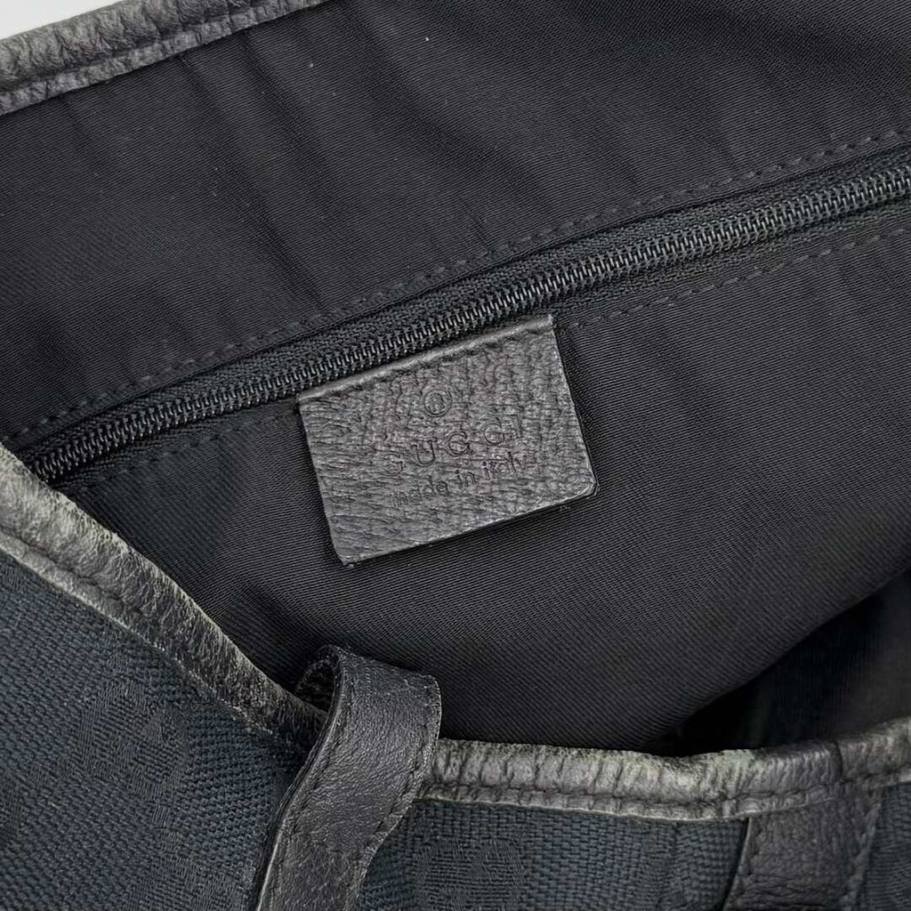 Gucci GG Canvas Abbey Black Tote Bag