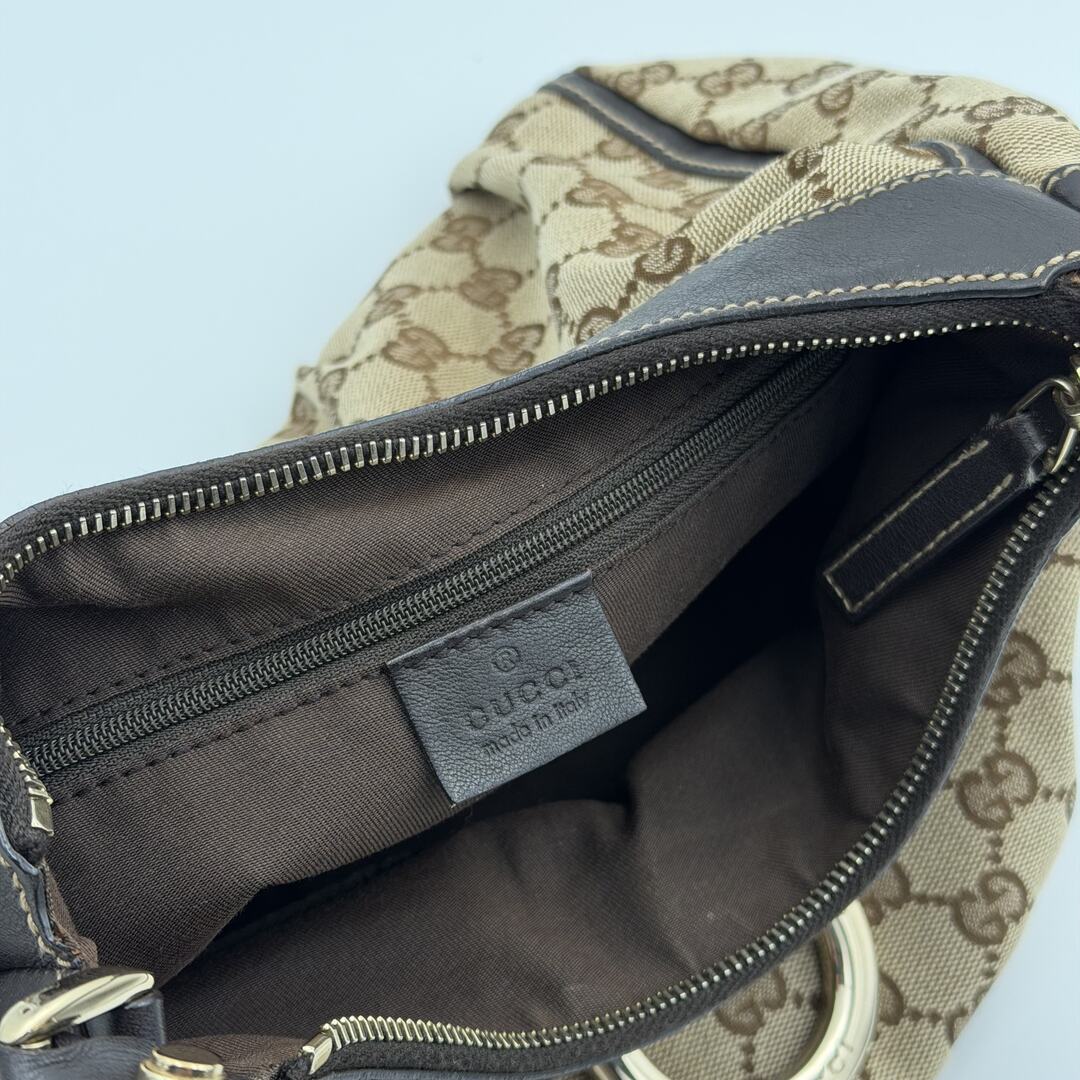 Gucci GG Canvas Abbey Brown Shoulder Bag