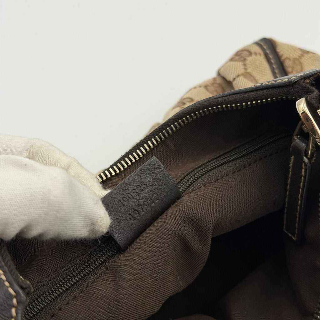 Gucci GG Canvas Abbey Brown Shoulder Bag