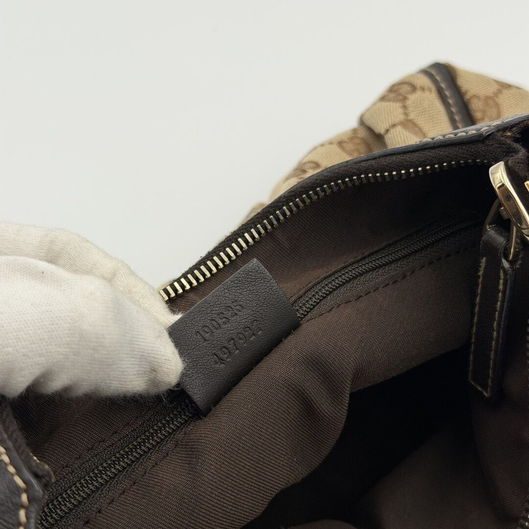 Gucci GG Canvas Abbey Brown Shoulder Bag